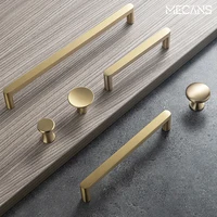 luxury gold knob pure copper kitchen cabinet handles cupboard door pulls drawer knobs brass for furniture handle hardware