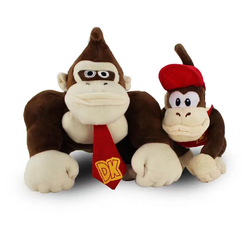 

20- 25CM New Marioed Kings Kong Monkey Gorilla Stuffed Kids Anime Recreation Series Plush Doll Toys Gift