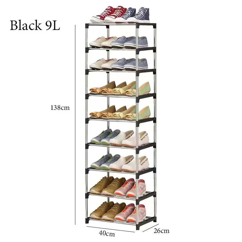 رف الأحذية للممرات متعدد الطبقات أحذية بسيطة منظم سهلة التركيب الأحذية الرف الفضاء إنقاذ الأحذية تخزين الأحذية خزانة أحذية