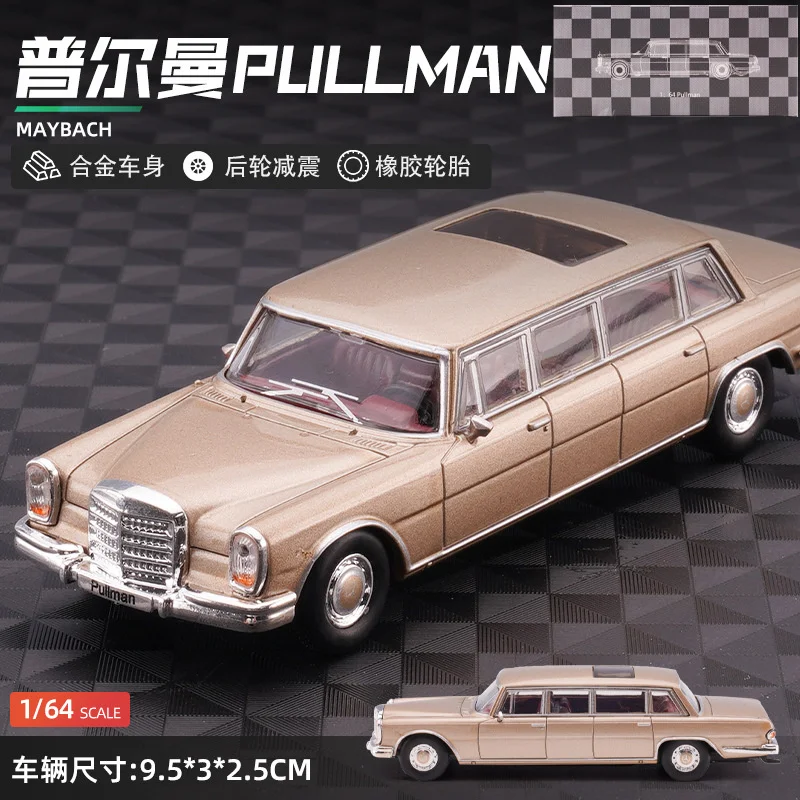 

DCT 1/64 Mercedes Pullman Extended Alloy Car Model Diecast Small Scale Car Model Miniature