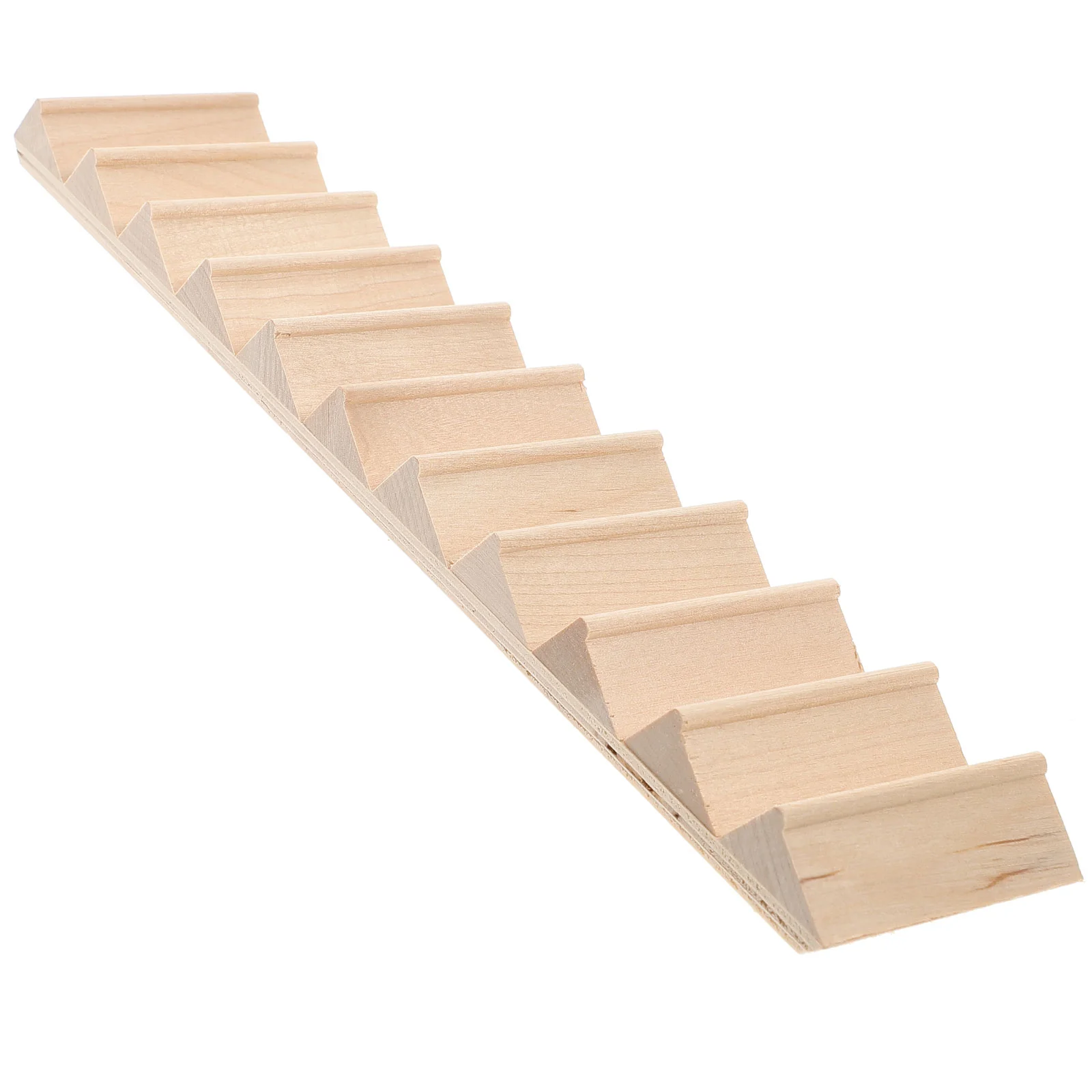 

1 Pc 1: 12 Scale Wooden Stair Wooden Stair Model DIY Stair Without Armrest for Kids Landscape Dollhouse Miniature ladder