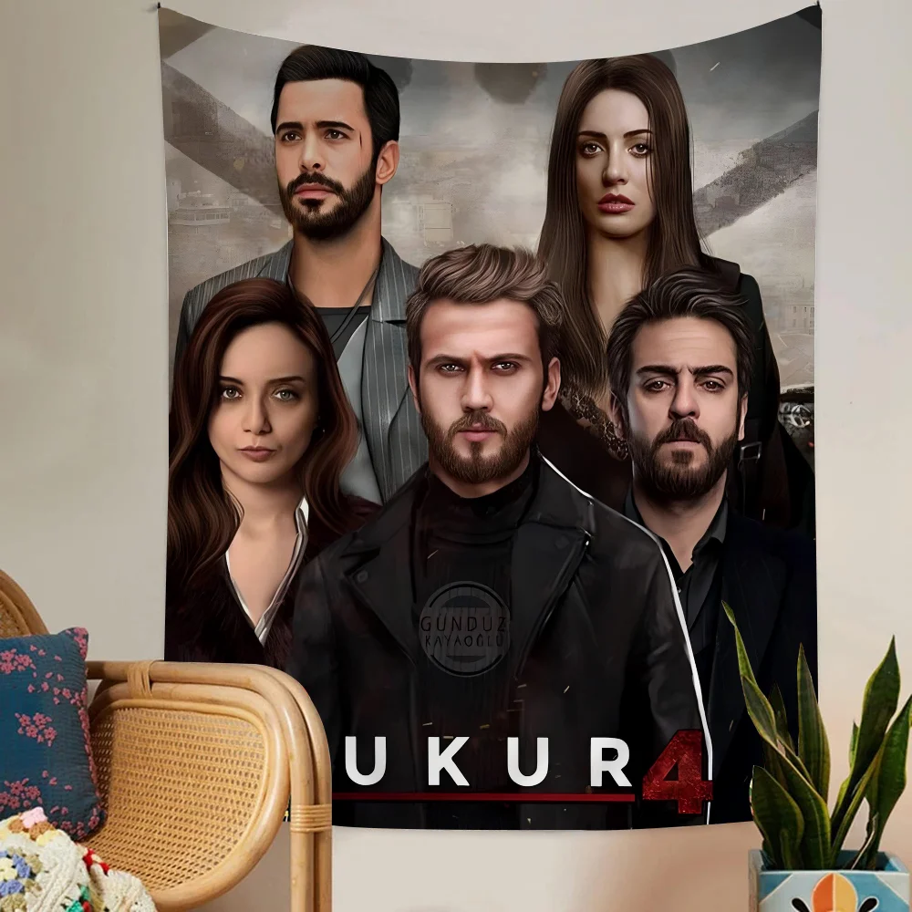 Турецкий сериал Cukur с принтом большой настенный гобелен дешевый в стиле хиппи