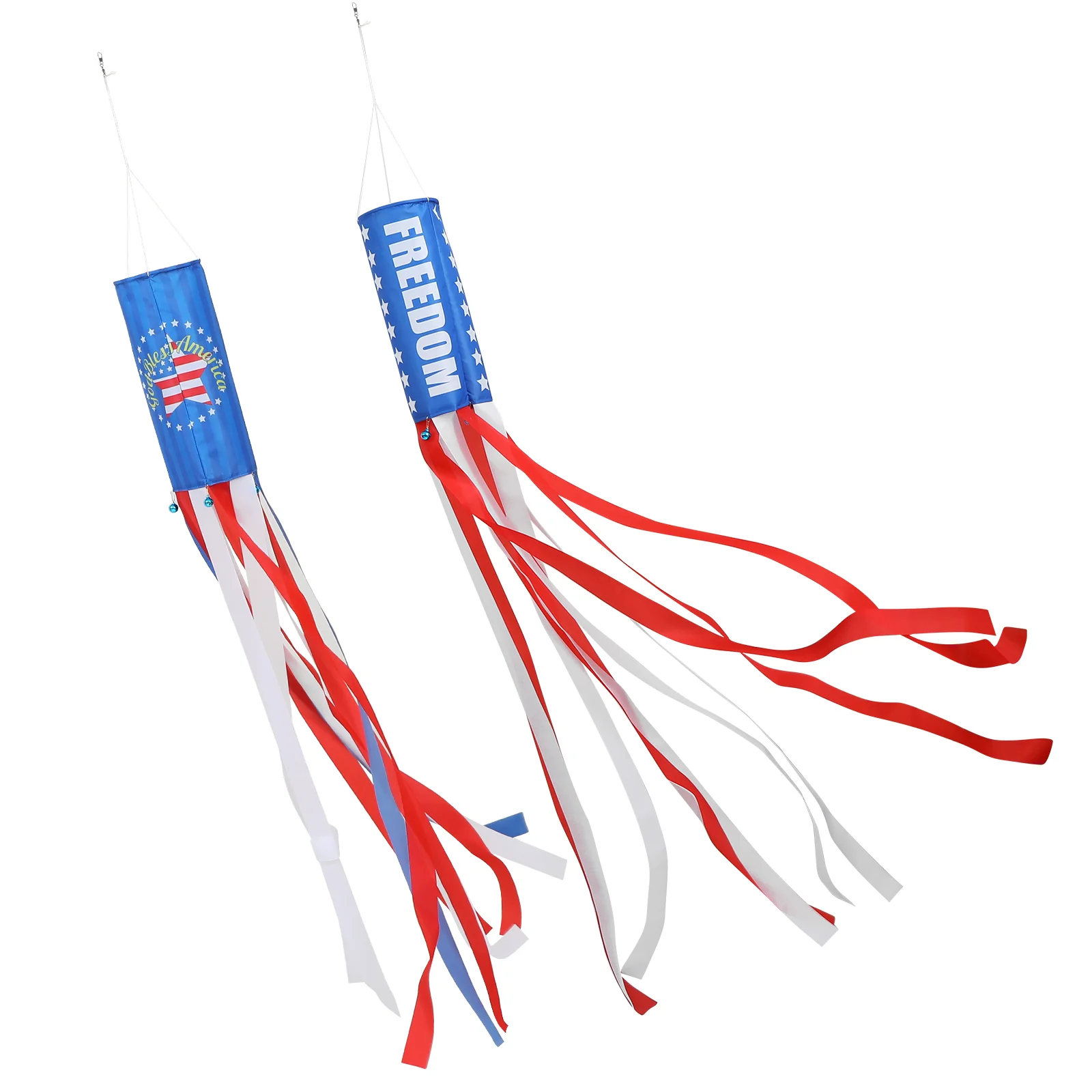 

2pcs Durable Lightweight Hanging Decoration Decorative Windsocks for Patio Garden