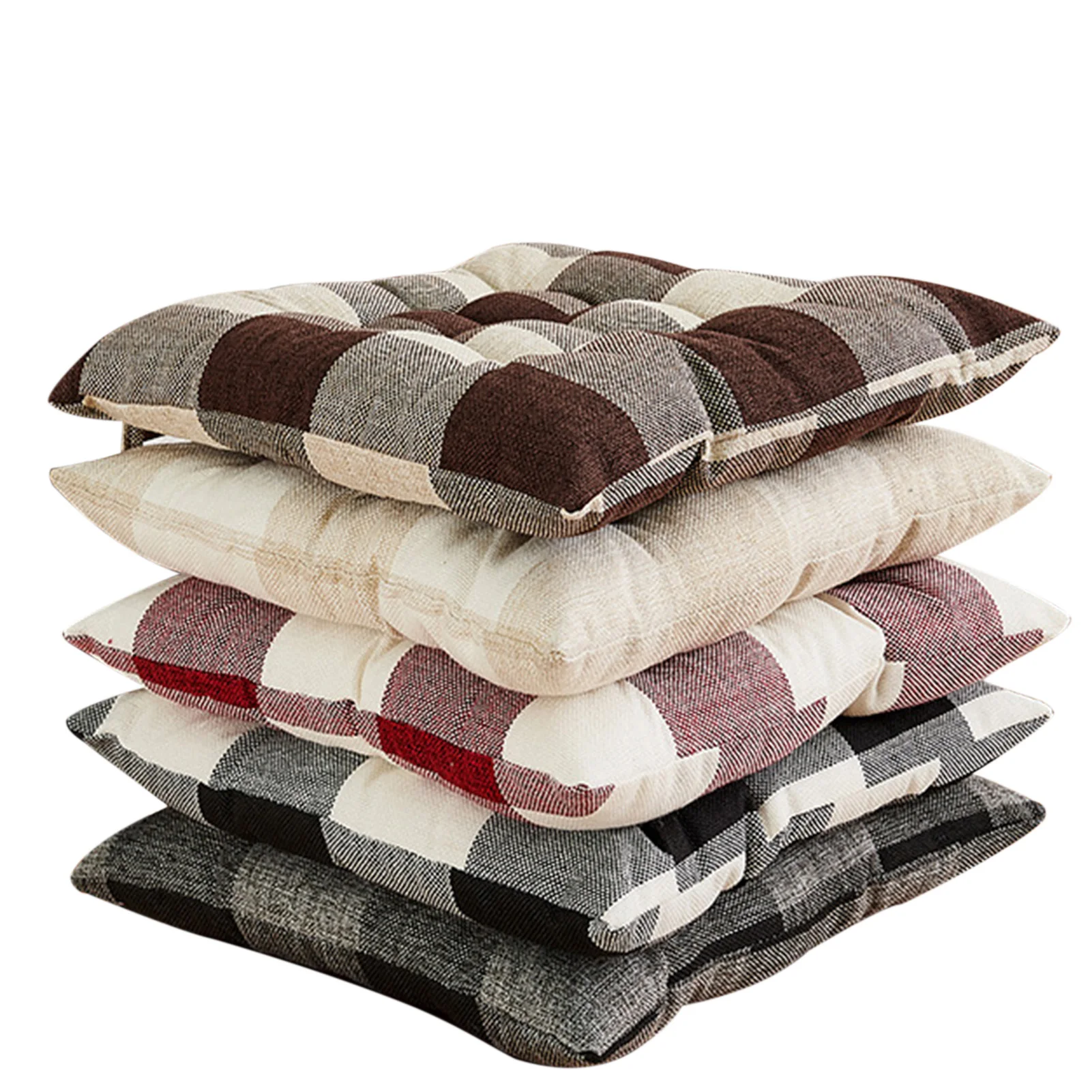 

Chair Cushions for Indoor Thick & Comfy Durable Cotton and Linen Fabric for Kitchen Office
