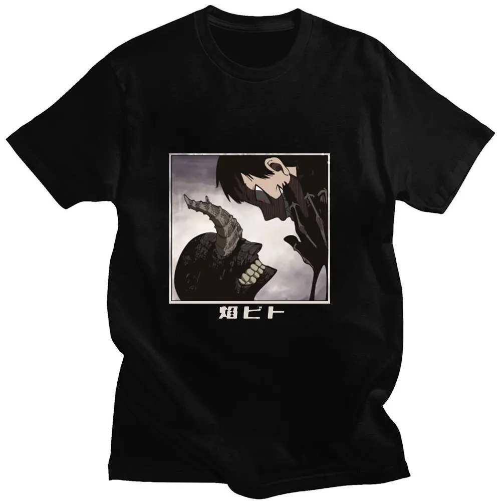 

Anime Anime Fire Force Shinra Kusakabe New Classic Popular Comic Print Summer Short Sleeve Thin Cotton Loose Casual Man T-Shirt