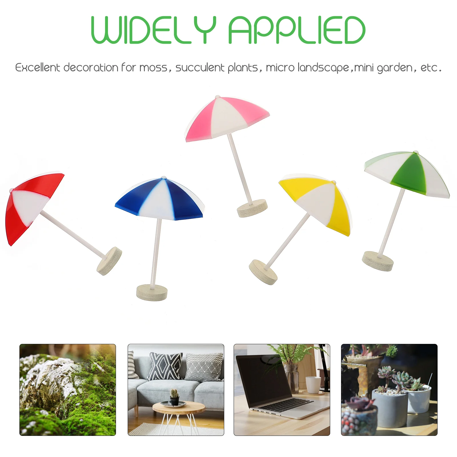 5 шт. мини-зонтик украшения для дома микро-пейзаж украшение искусственный зонтик