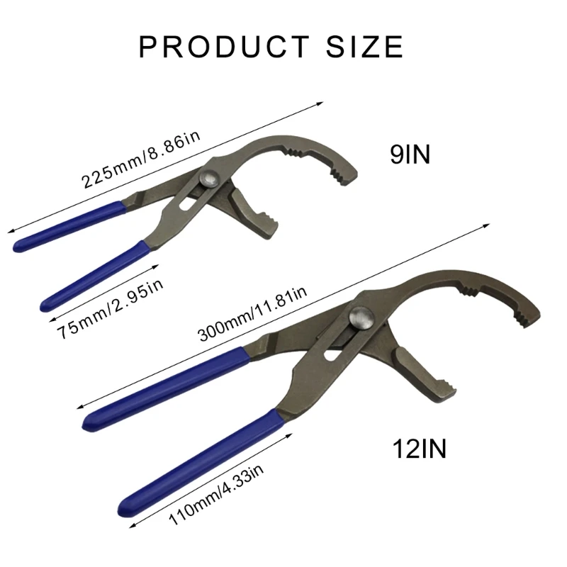 2024 Новый регулируемый ключ для масляного фильтра автомобильные плоскогубцы