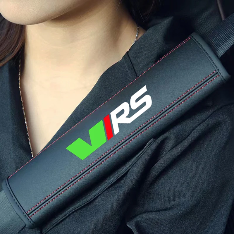 2 шт. кожаные Наплечные Чехлы для ремня безопасности Skoda Octavia 3