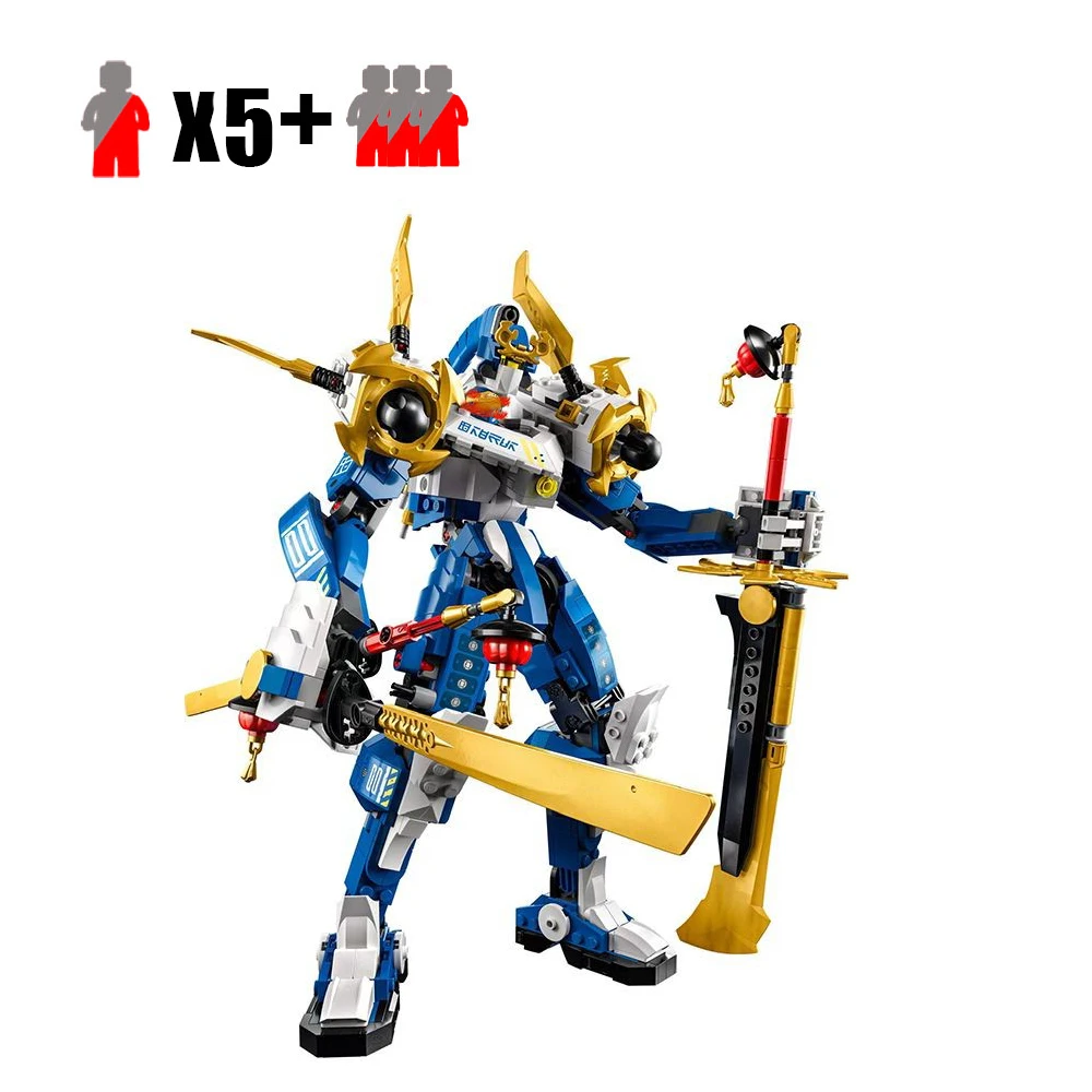 

591pcs Ninja Series Jay's Titan Mech Building Blocks 71785 Bricks With Figures Toys For Children Gifts