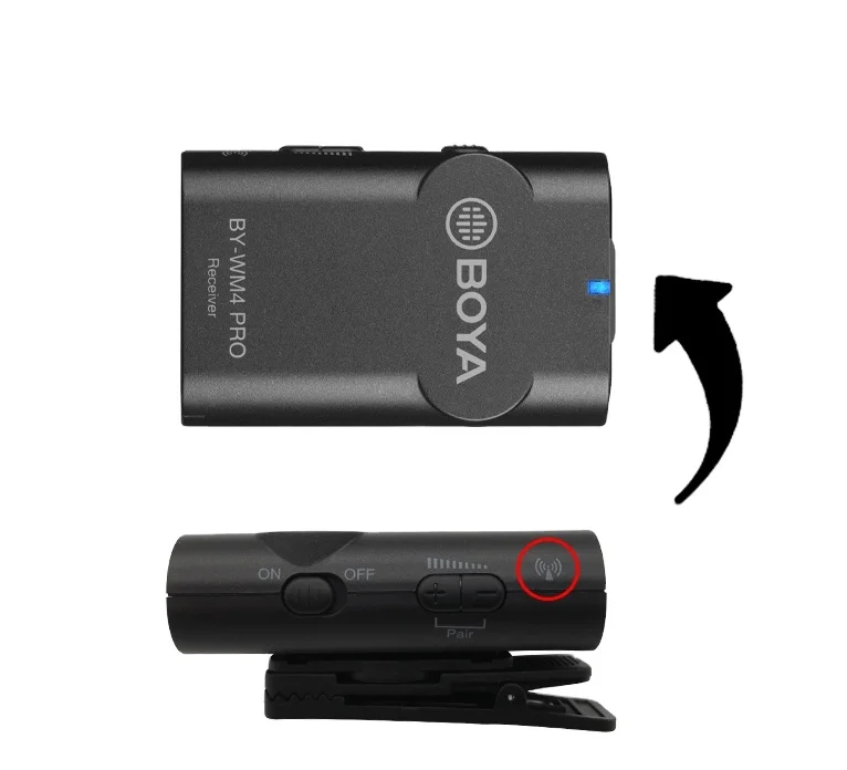 

WM4 PRO wireless microphone lavalier type bee mobile SLR camera live recording is received