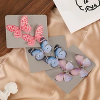 2pcsset butterfly hairpins for girls children hair clips baby kid hair pins hairgrips hairstyle hair accessories headwear