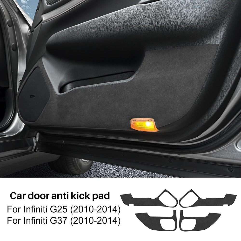 

Для Infiniti G25 G37 2010 2011 2012 2013 2014 противоударный коврик, замшевая дверная наклейка, защищенная от почвы детская накладка для защиты салона автомобиля