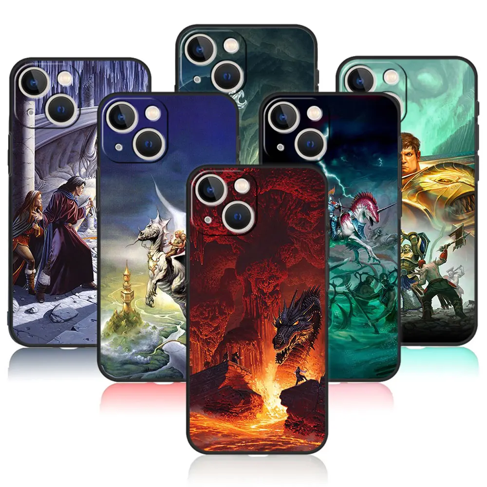 

Dungeons Dragons Old School Capinha Funda For Apple iPhone 14 8 Plus 12 XR XS 11 X 7 13 Pro Max SE SE2 6 6S 5 5S Armor Para