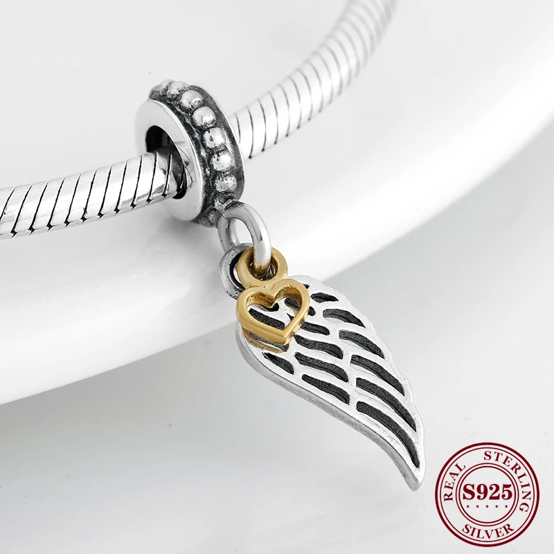 

Новые искусственные серебряные крылья ангела, искусственные серебряные мелкие подвесные бусины подходят для изготовления оригинальных Ша...