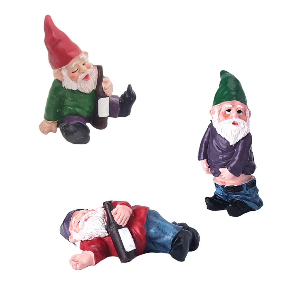 

Dwarf Ornament Micro Landscape Crafts Resin Figurines Garden Decor Small Decoration Home