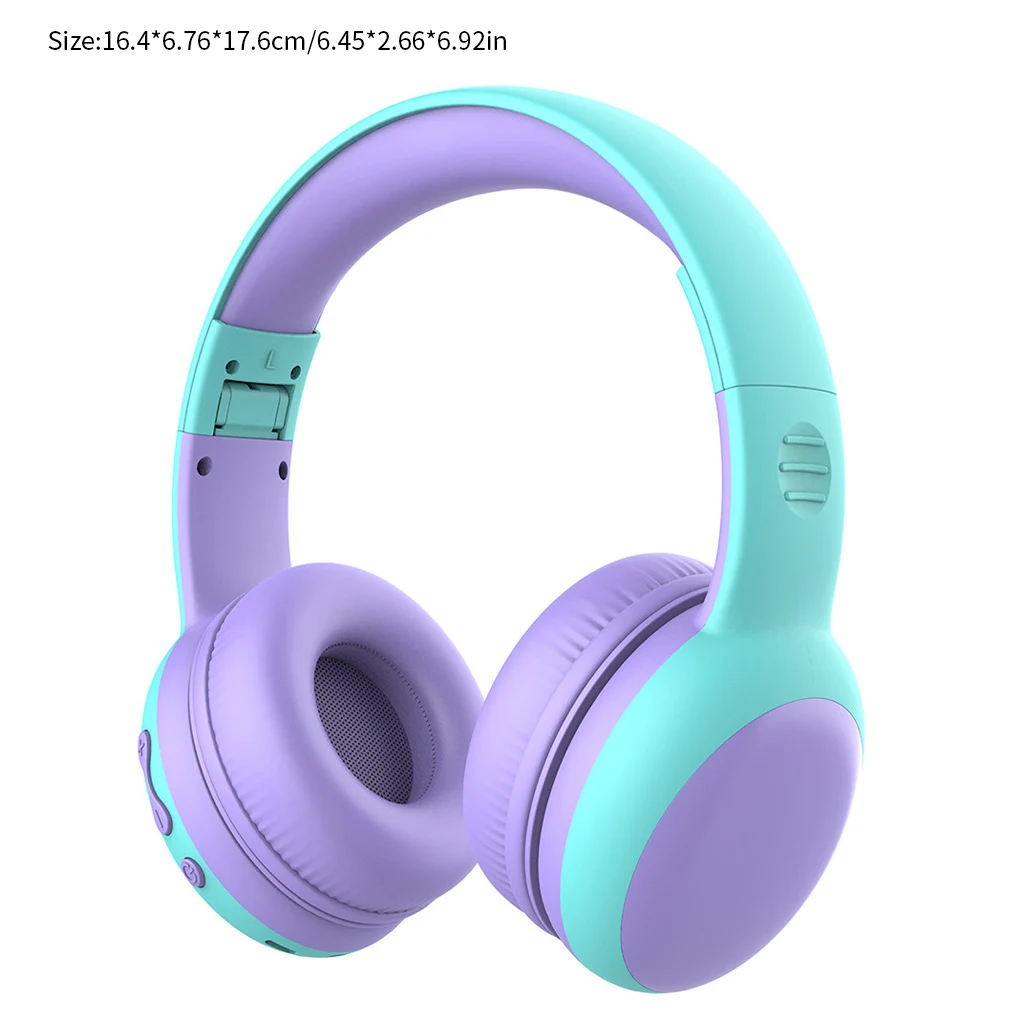

Bluetooth Headphones Kids Cute Cartoon Bluetooth 5.0 Headset With Mic Stereo Wireless Gamer Earphone for Children