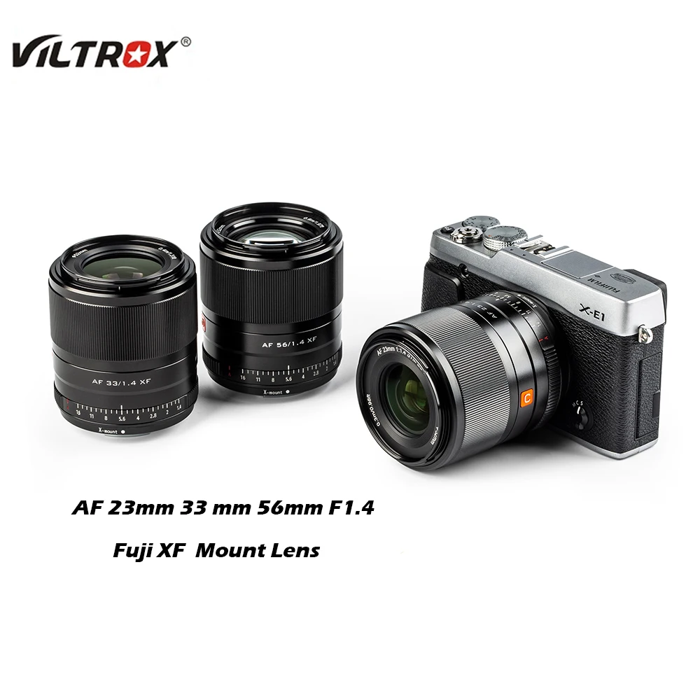 Объектив VILTROX 13 мм 23 33 56 F1.4 XF с автофокусом Большая диафрагма фотообъектив для Fuji