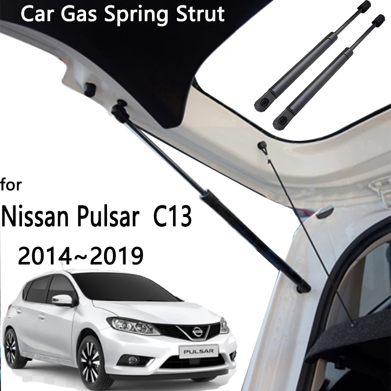 Аксессуары Tiida 2014 ~ 2019 для Nissan Pulsar C13 опорные стойки задних дверей автомобиля опора