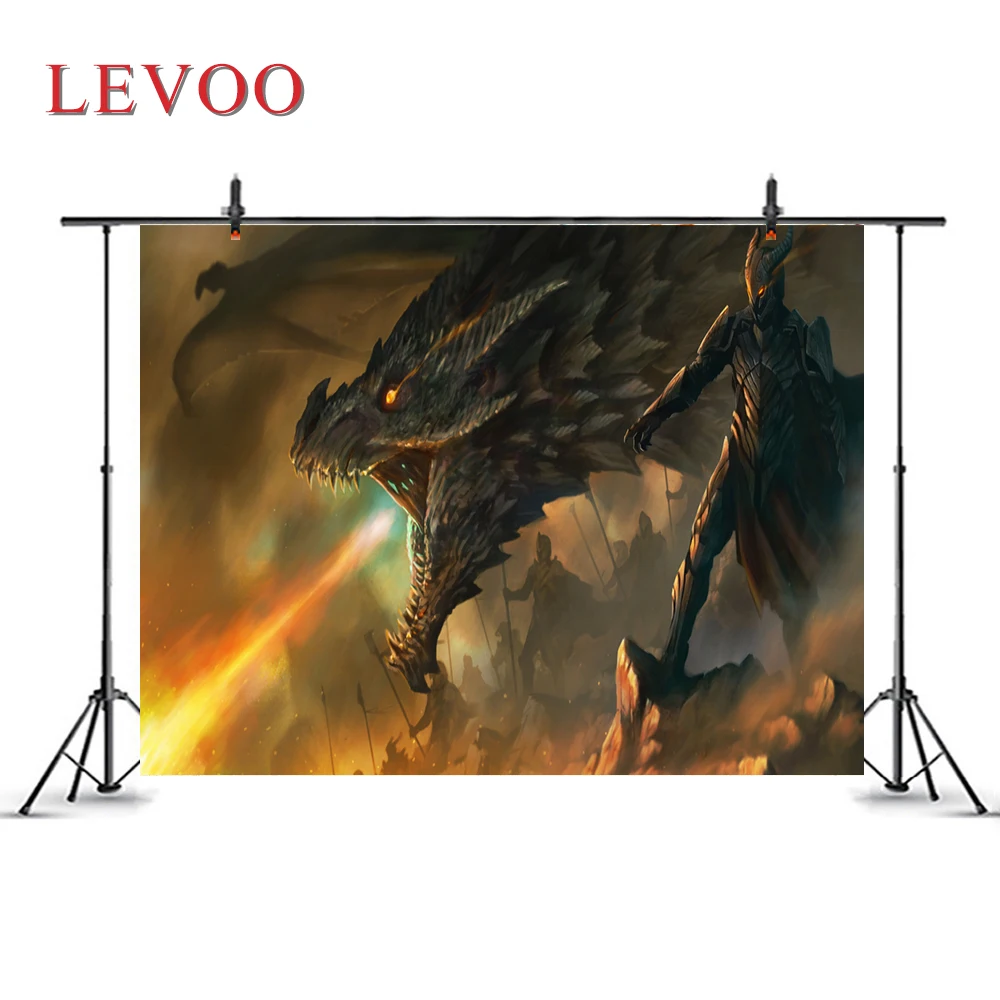 

Levoo Fantasy Magic Theme Middle Ages Dragon Backdrop,Custom Indoor Decorations Photography Background