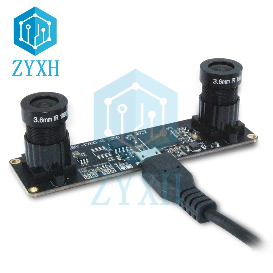Cena OV9732 Moduł Kamery USB Podwójny Obiektyw 3D Synchroniczny 1MP Regulowany Ogniskowa Bezpłatny Sterownik Dla Windows/Linux/Android Tanie OV9732 Moduł Kamery USB Podwójny Obiektyw 3D Synchroniczny 1MP Regulowany Ogniskowa Bezpłatny Sterownik Dla Windows/Linux/Android