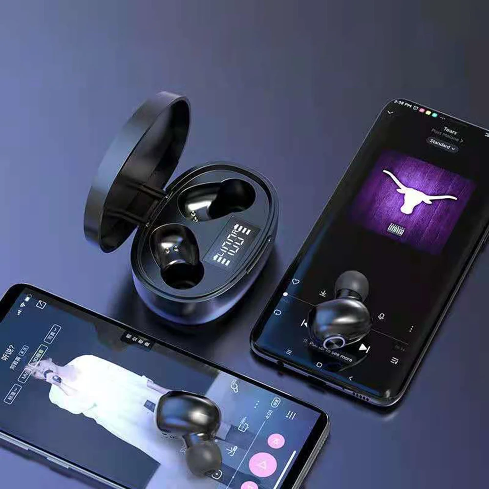 

T15 Tws Digital Display Mini Sports Wireless Bluetooth Headset 5.0 In-Ear Headset Waterproof Upgraded Headphone