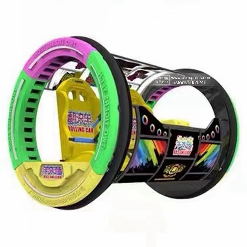 

Adults Kids Play 360 Degree Rotating Music Car Battery Rolling Le Bar Swing Car Outdoor Amusement Park Rides Arcade Game Machine