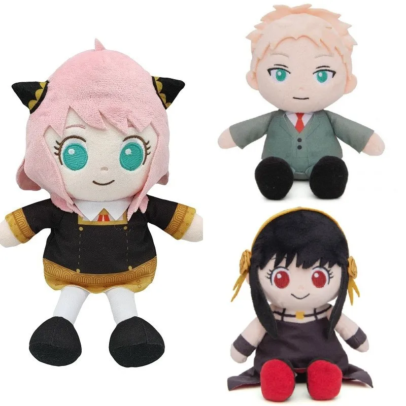 

New Anya Spy X Family Plush Dolls Anya Forger Cartoon Bond Forger Yor Forger Dominic Princess Stuffed Plushie Toys For Kids Gift