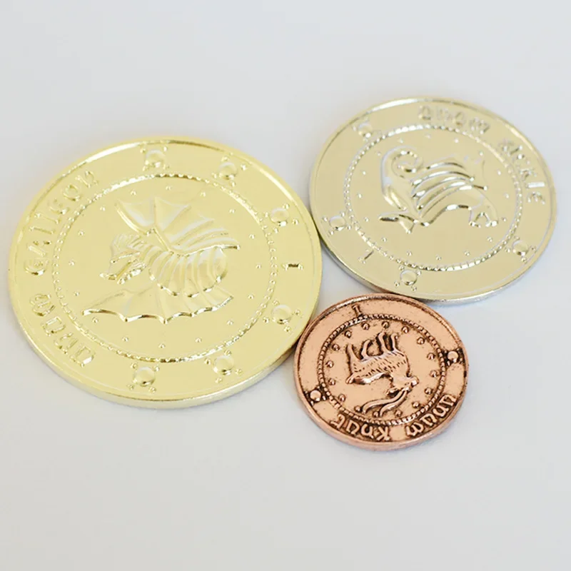 3 шт./компл. банка Харрис Гринготтс Волшебный мир Золотые монеты Галлон Коллекция