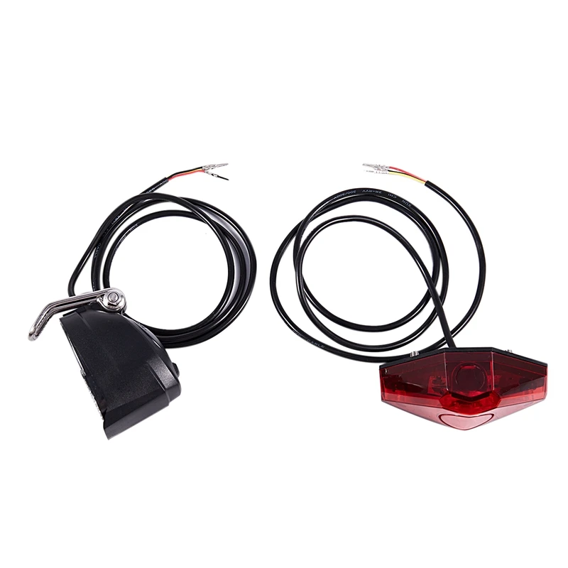

Electric Bike Light Set Scooter Horn Headlight And Rear Light Input 12V 24V 36V 48V Tail Lamp