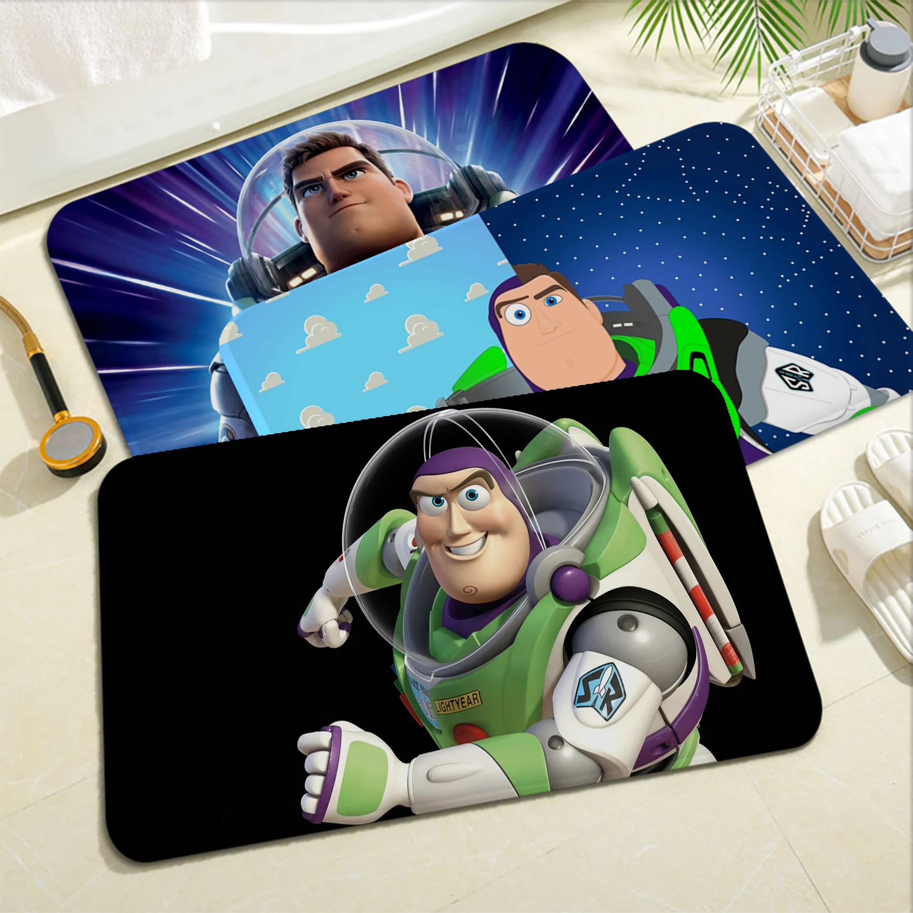 

Disney Buzz Lightyear Floor Carpet Cheaper Anti-slip Modern Living Room Balcony Printed Bedside Mats