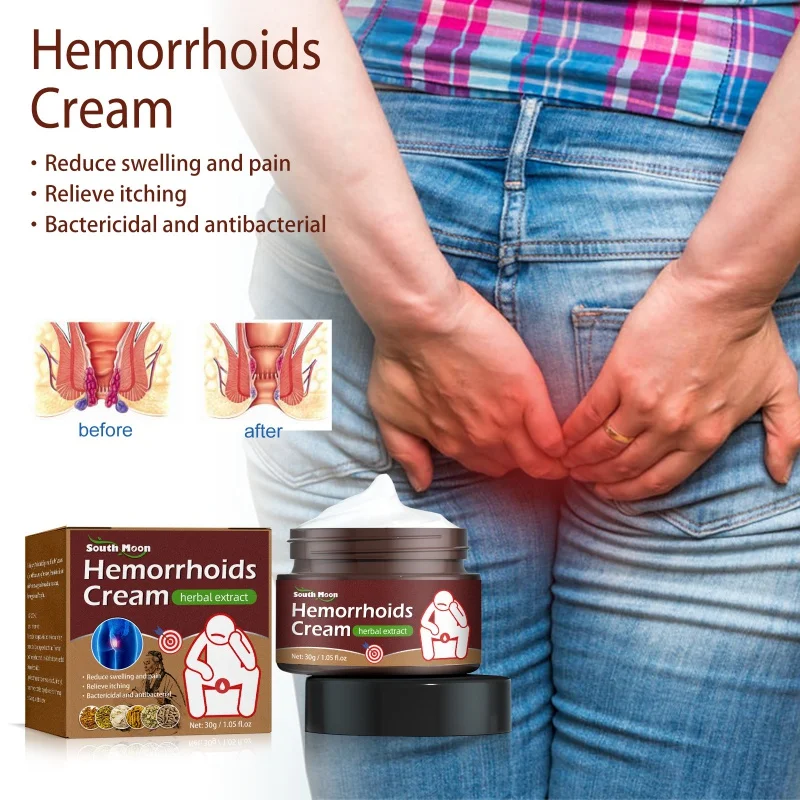 

South Moon Hemorrhoids Soothing Cream Eliminate Meatballs Gel Hemorrhoids Ointment Anal Shu Swelling Pain Itching Herbal Cream