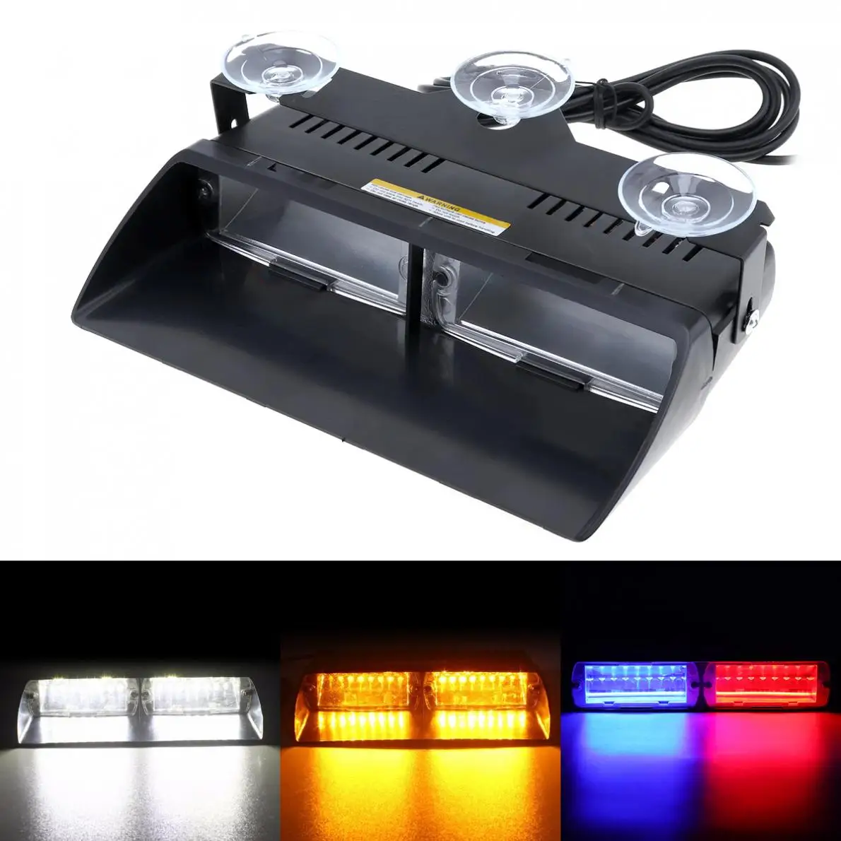 

16LED 48W Viper S2 Signal Super Bright Flashing Led Warning Light Police Strobe Flash Emergency Lights