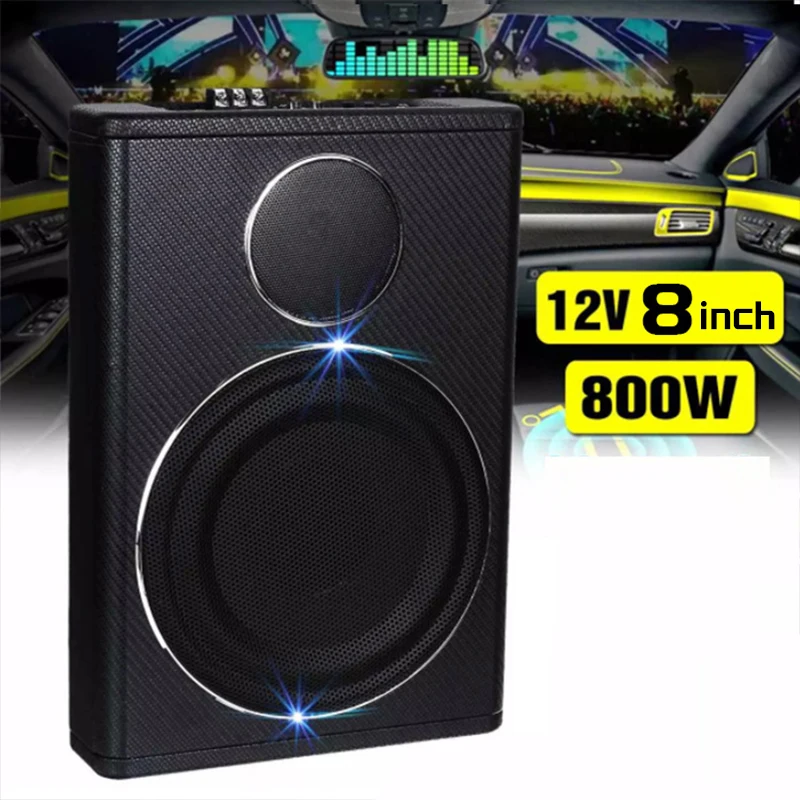 

Bosstar hot Sale 8 inch subwoofer car audio under seat slim woofer speaker subwoofer SPL active power subwoofer
