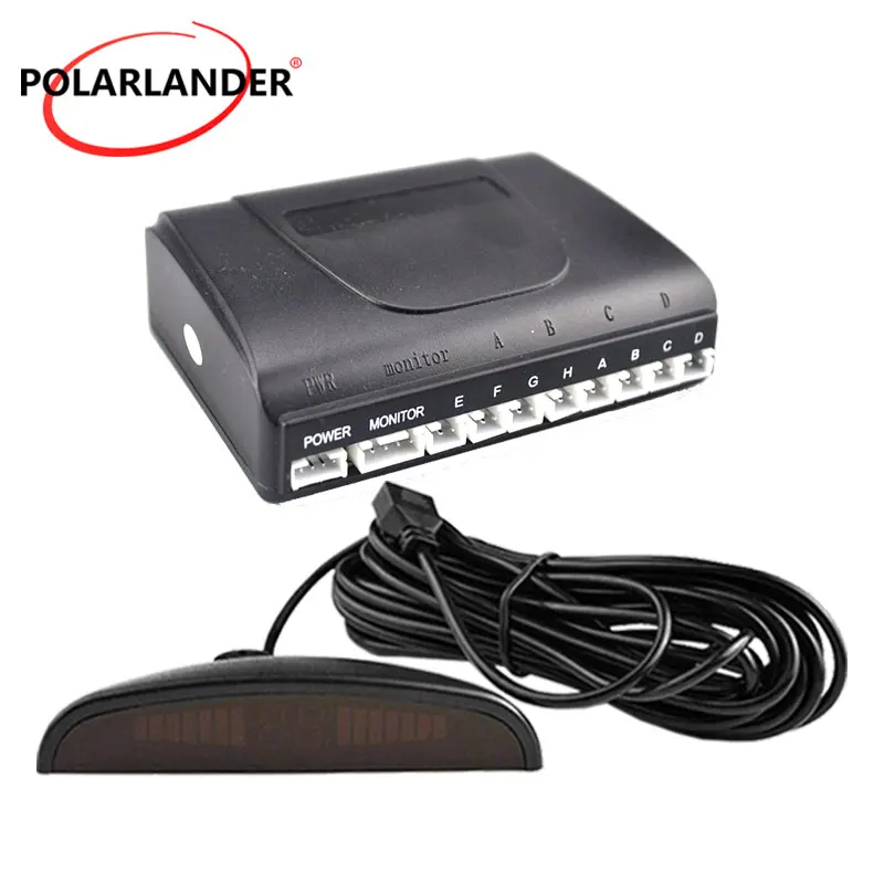 

Car Parking Sensor Controller Backlight LED Display Reverse Backup Radar Monitor 6-8 Connection 12V-24V Control Box System Host