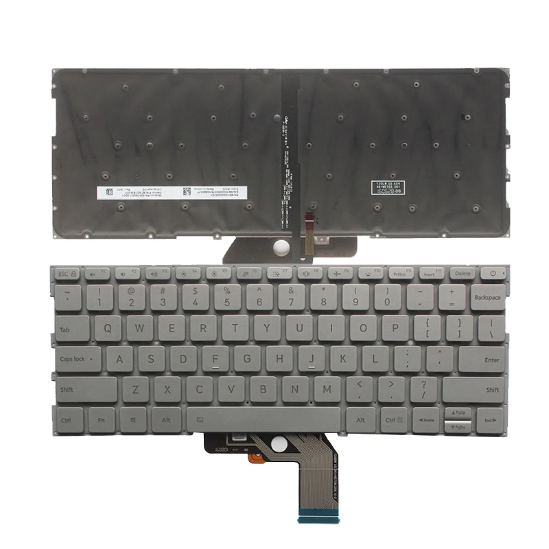 

New Laptop English/US Keyboard for Xiaomi MI air 13.3 With Backlight Silver