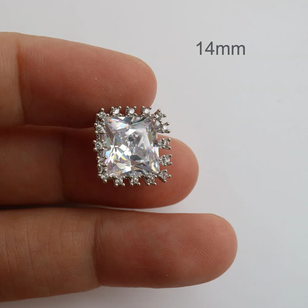 5pc/lot Luxury Rhinestone buttons Cubic zirconia button for Clothes Decorative CZ sewing cashmere Knit cardigan |