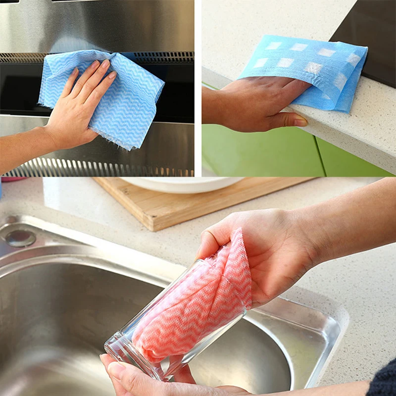 50 листов/рулон полотенце из нетканого материала в полоску |