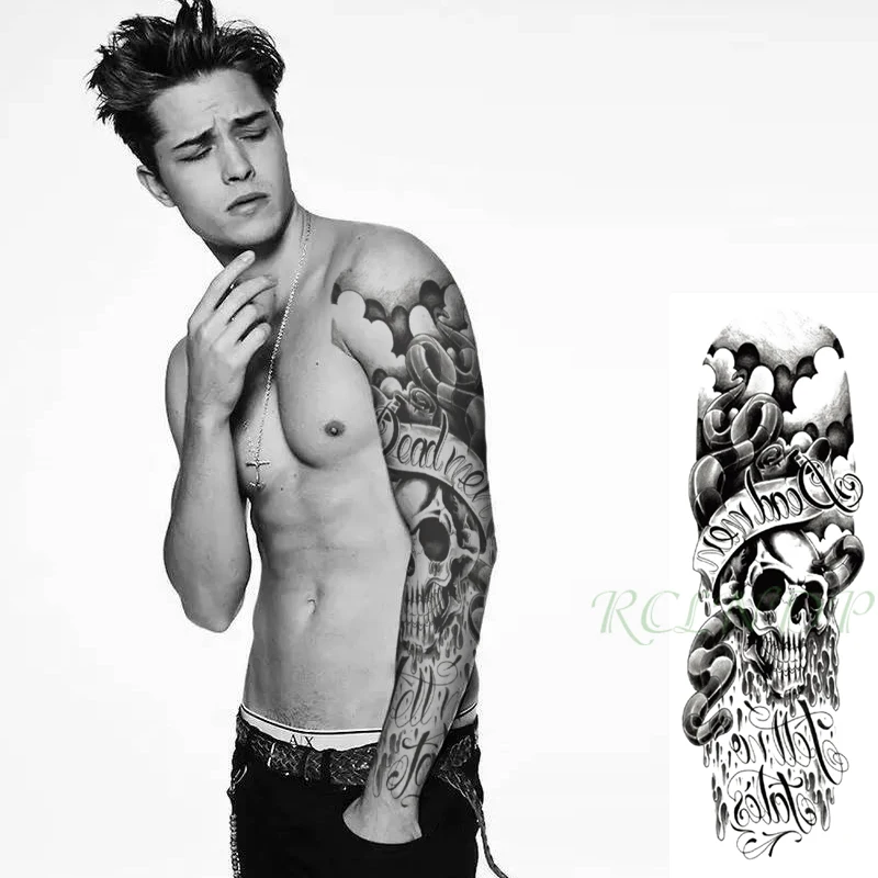 Водостойкая временная татуировка-наклейка цвет черный искусственная татуировка