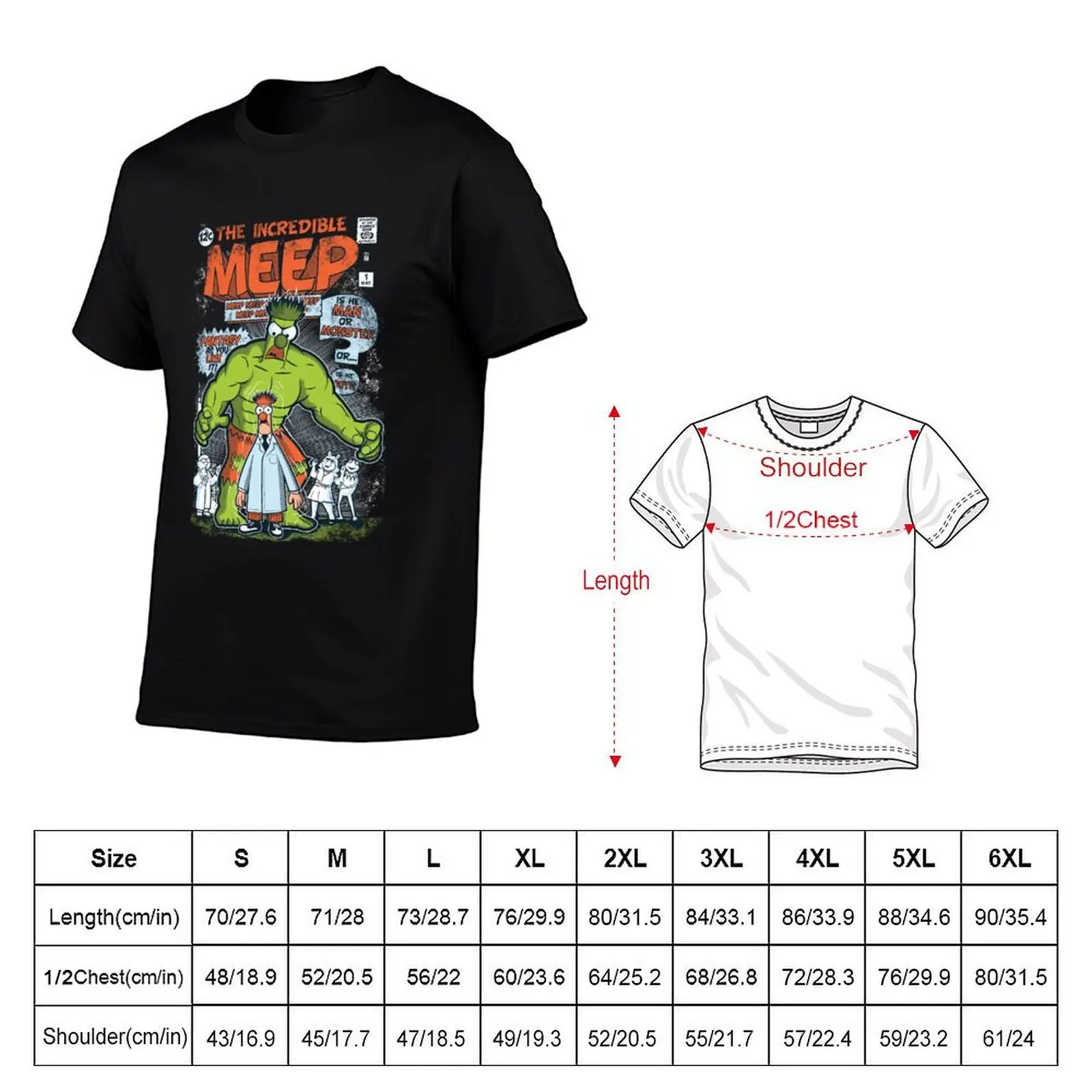 Футболка Incredible Meep с современным принтом, повседневная футболка (art.: 3920d8aee2a38) - 3920d8aee2a38