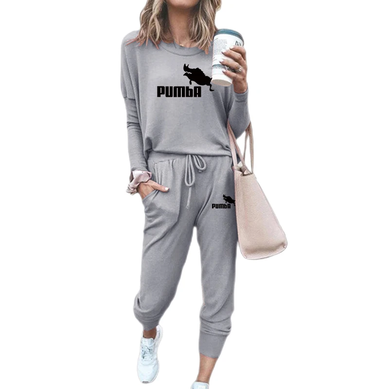 Two-piece Women's Jogging Sports Suit Sports Clothes Casual Sports Clothes Women's Long-sleeved Pullover Hoodie Sweatshirt Pants
