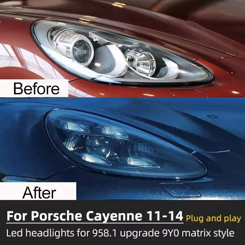 Передняя фара Direct Cayenne светодиодные фары для Porsche 958 обновленная лампа 2011-2014