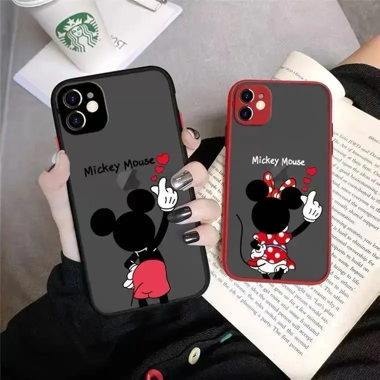 

Disney Cute Cartoon Iphone 11 Mobile Phone Case 12pro Mickey 13 Minnie XR Apple X Full Package Xsmax Fall Protection 6 7 8 Plus