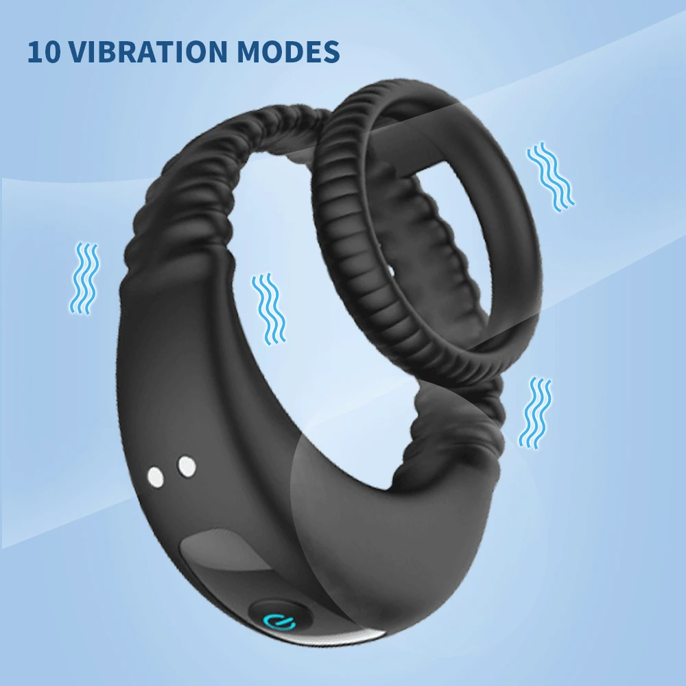 Парные кольца вибрирующий пенис кольцо на секс-игрушки для мужчин Задержка