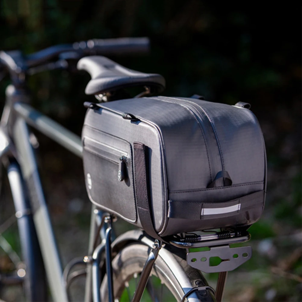 

Bike Trunk Bag 11L Large Capacity Mountain Tail Rear Waterproof Expandable Cargo Carrier Storage Bags for Cycling
