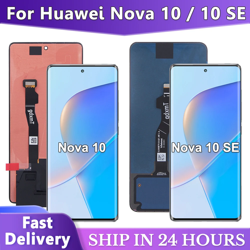 Новинка 6 67 дюйма для Huawei Nova 10 SE ЖК-дисплей сенсорная панель дигитайзер рамка