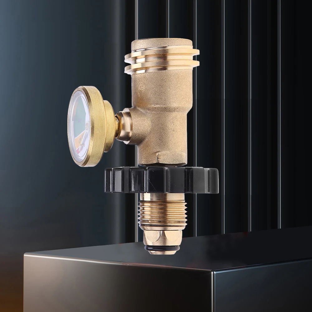 Манометр для резервуара пропана POL адаптер герметичный Твердый латунный