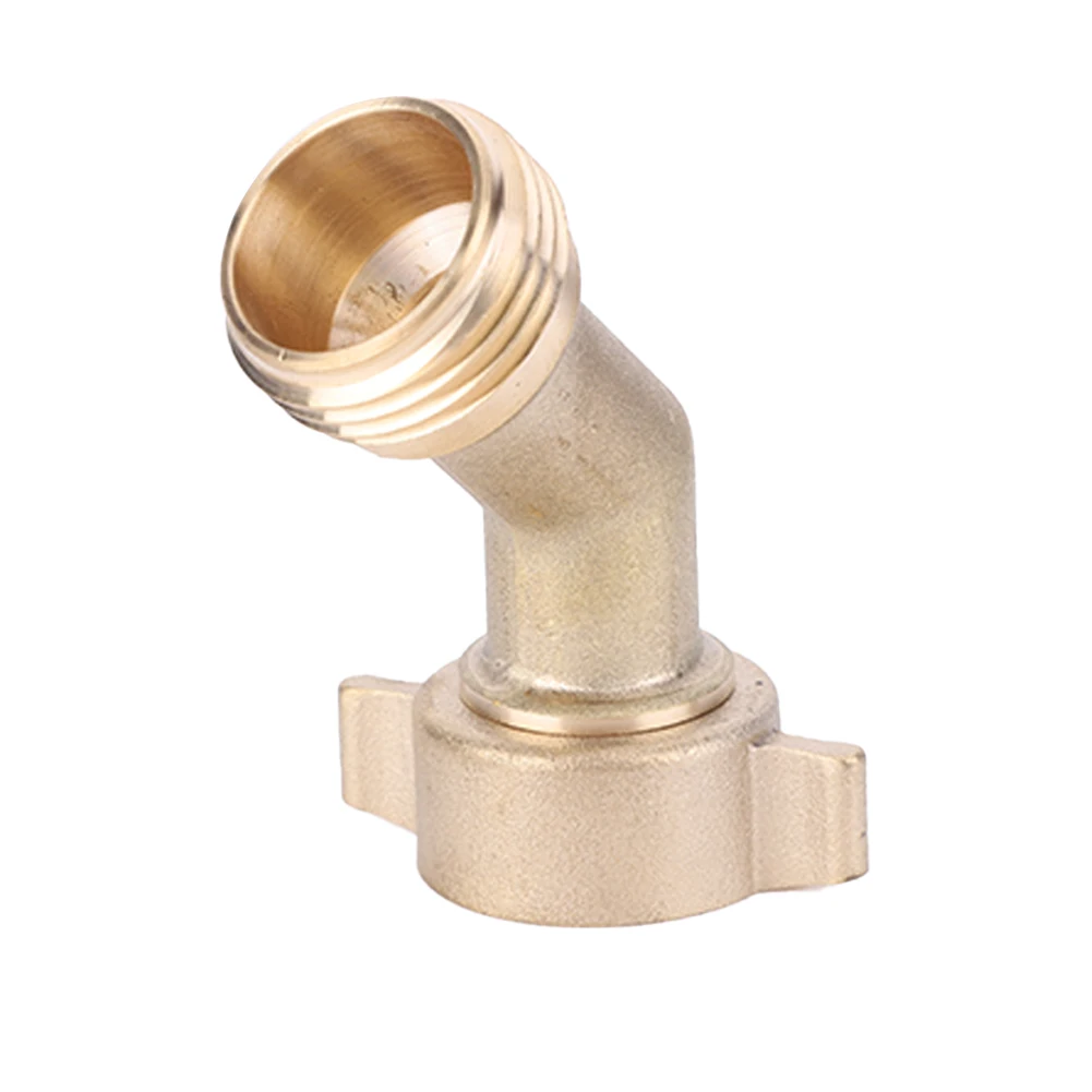 Соединитель садового шланга 3/4 дюйма 45 градусов твердые латунные фитинги