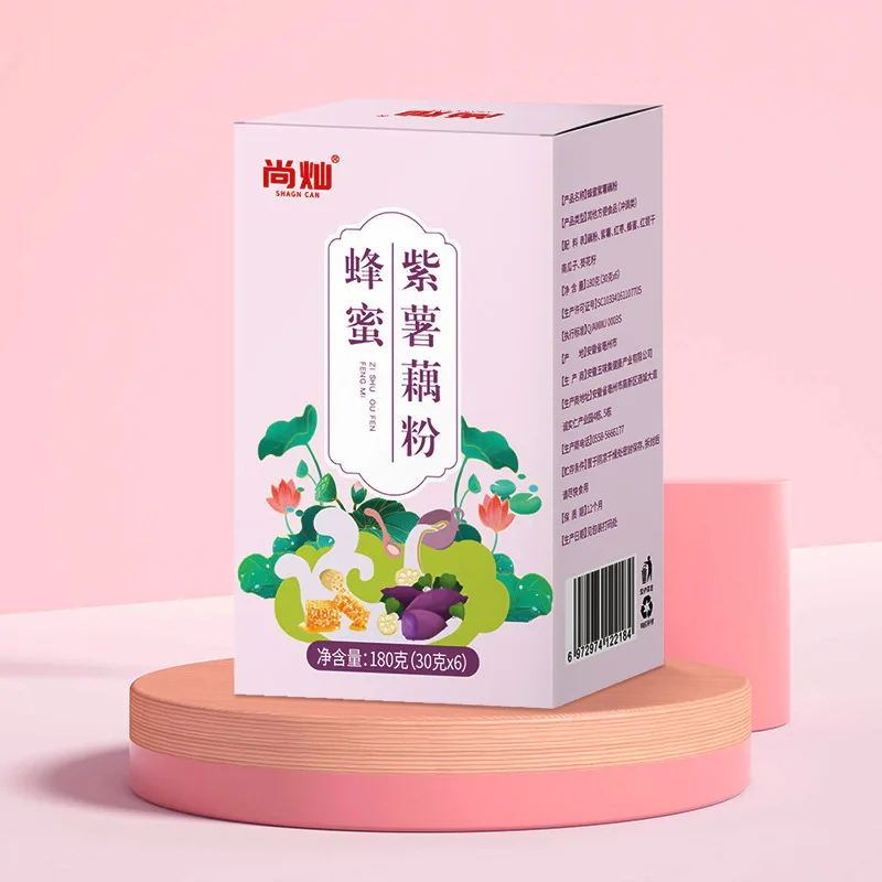 

China oufen Honey purple potato lotus root powder 180g/box No Teapot