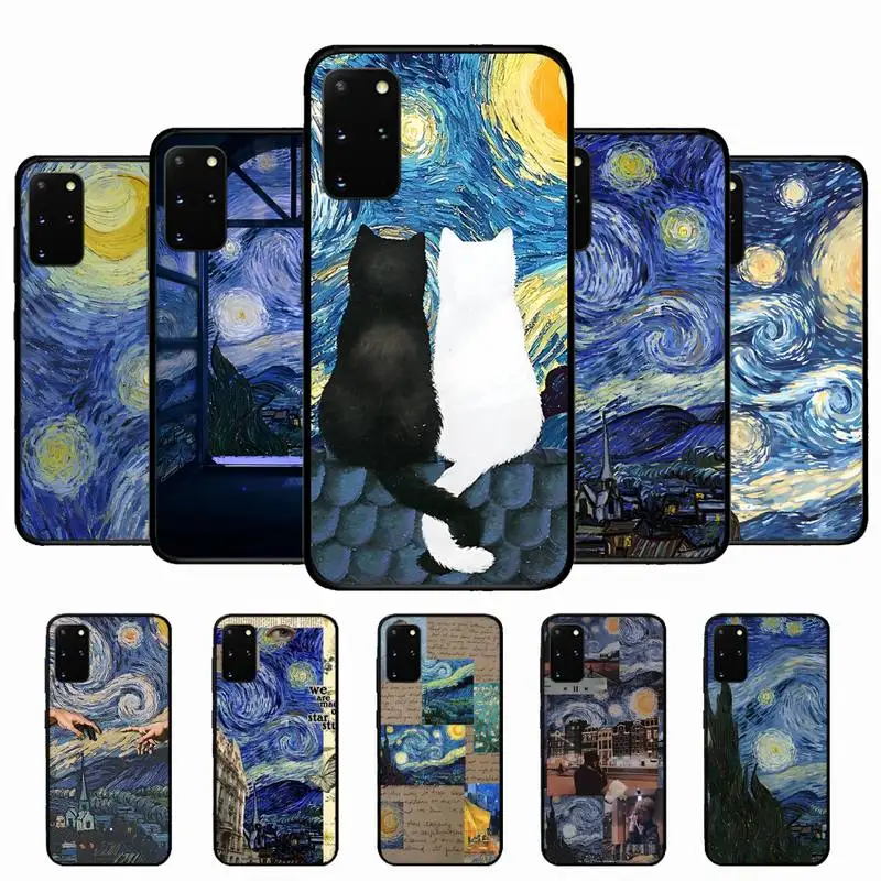 

Van Gogh Starry Sky Phone Case for Samsung S10 21 20 9 8 plus lite S20 UlTRA 7edge