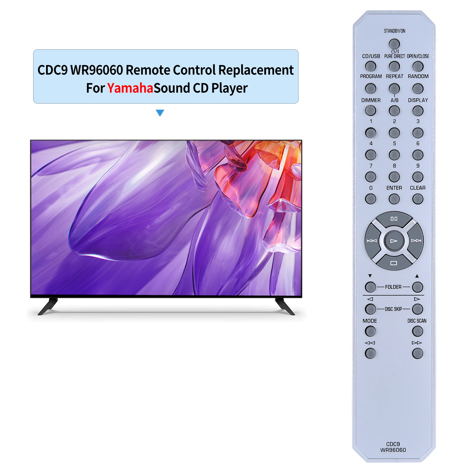 Новый пульт дистанционного управления WR96060 для CD-плеера Yamaha CDC9 CDC600